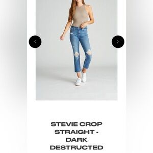 Vigoss Distressed Ankle Jeans in Blue